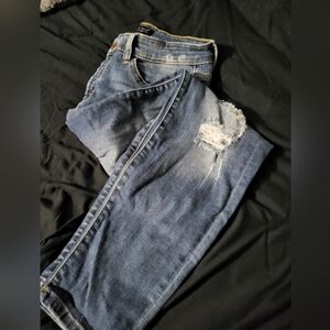 Judy Blue Relaxed Fit Distressed Jeans SZ 9/29